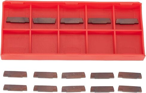 FABULETTA MGMN200-G PC9030 Carbide Grooving Inserts 2mm Width for MGEHR Holders, Semi-Finishing and Finishing Cutting Tool Tips with High Wear Resistance for Steel and Cast Iron Machining, 10 Pack in Kuwait