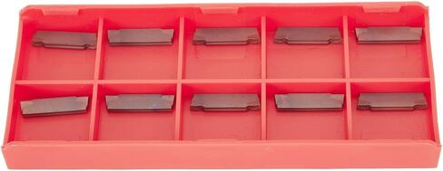 FABULETTA MGMN200-G PC9030 Carbide Grooving Inserts 2mm Width for MGEHR Holders, Semi-Finishing and Finishing Cutting Tool Tips with High Wear Resistance for Steel and Cast Iron Machining, 10 Pack in Kuwait