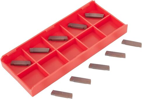 FABULETTA MGMN200-G PC9030 Carbide Grooving Inserts 2mm Width for MGEHR Holders, Semi-Finishing and Finishing Cutting Tool Tips with High Wear Resistance for Steel and Cast Iron Machining, 10 Pack in Kuwait