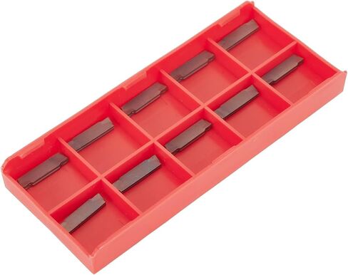 FABULETTA MGMN200-G PC9030 Carbide Grooving Inserts 2mm Width for MGEHR Holders, Semi-Finishing and Finishing Cutting Tool Tips with High Wear Resistance for Steel and Cast Iron Machining, 10 Pack in Kuwait
