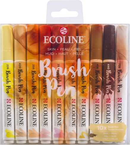Ecoline Brush Pen Set of 10, Skin Colors (11509806) in Saudi Arabia