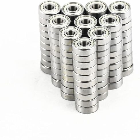 608zz Bearings for Stunt Kick Scooter Inline Roller Skates Skateboard Children Waveboard Bicycle Drift Board 8x22x7mm(100pcs Carbon Steel) in Kuwait