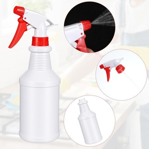 16 Oz Spray Bottle 12 Pack, Empty Refillable Plastic Spray Bottles Bulk for Cleaning Solution Hair Plants, Reusable Mist Sprayer for Kitchen BBQ Commercial and Residential in Saudi Arabia