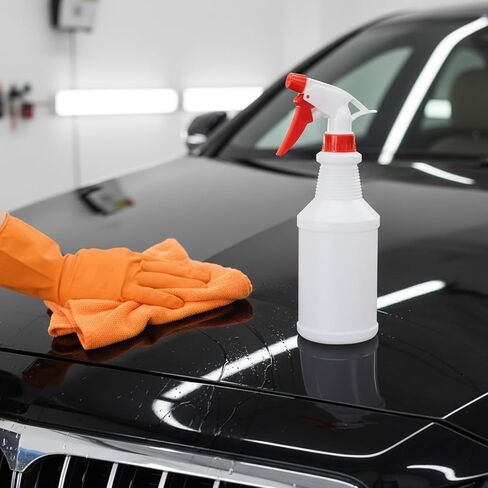 16 Oz Spray Bottle 12 Pack, Empty Refillable Plastic Spray Bottles Bulk for Cleaning Solution Hair Plants, Reusable Mist Sprayer for Kitchen BBQ Commercial and Residential in Saudi Arabia
