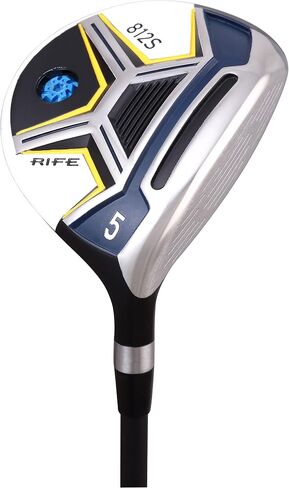 Men's Rife 812s #5 Wood Golf Club, Right Handed Regular Flex with Men's Size Black Pro Velvet Grips in Saudi Arabia