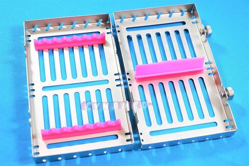 5PCS Detachable Sterilization Cassette Rack for 7 Instruments with Double Button CYNAMED in Kuwait