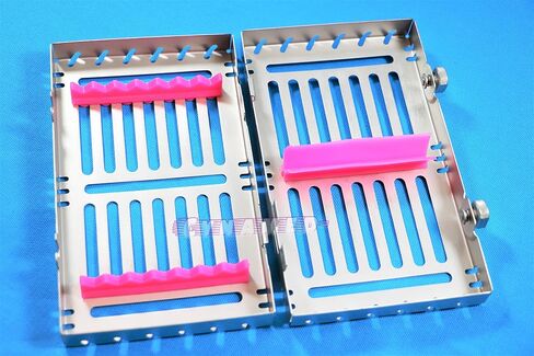 5PCS Detachable Sterilization Cassette Rack for 7 Instruments with Double Button CYNAMED in Kuwait