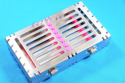 5PCS Detachable Sterilization Cassette Rack for 7 Instruments with Double Button CYNAMED in Kuwait
