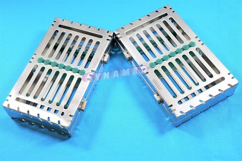 Set of 2pcs German Dental Sterilization Cassette for 7 Instruments Cynamed in Kuwait