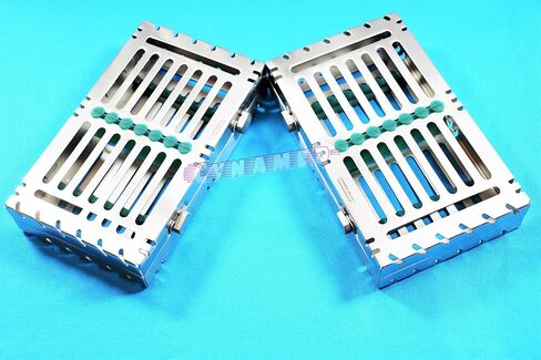 Set of 2pcs German Dental Sterilization Cassette for 7 Instruments Cynamed in Kuwait