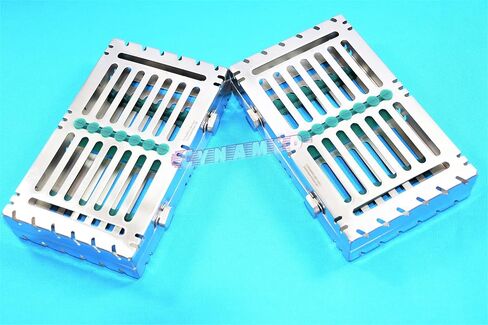 Set of 2pcs German Dental Sterilization Cassette for 7 Instruments Cynamed in Kuwait