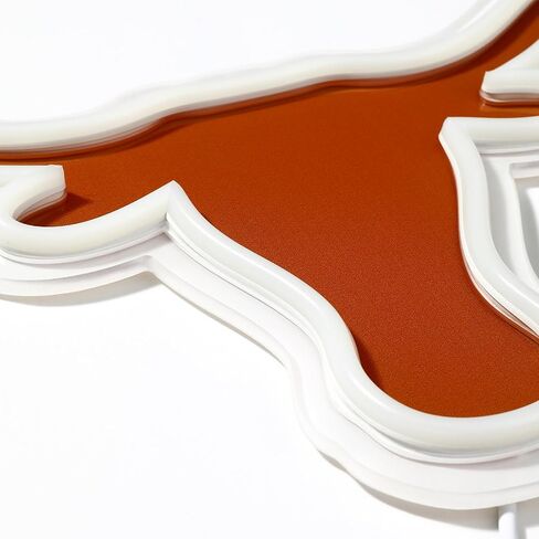 لافتة نيون LED مرخصة رسميًا من الرابطة الوطنية لرياضة الجامعات بالولايات المتحدة الأمريكية (NCAA Texas Longhorns)، مقاس 15 بوصة × 8.06 بوصة - مثالية للمعجبين والخريجين in Kuwait