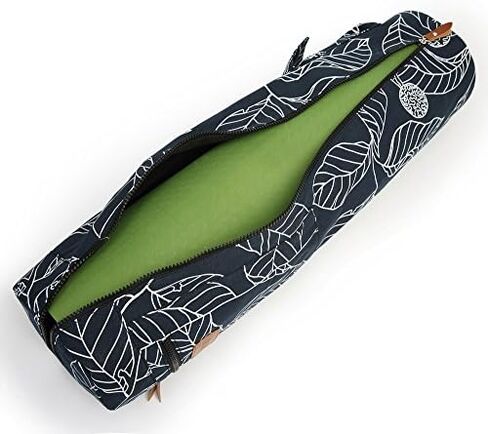 Yoga Essentials Starter Bundle — Canvas Yoga Mat Bag with Adjustable Strap & Pockets + 2-Pack Heavy-Duty Elastic Mat Straps for Pilates Studio Gym Travel, Lightweight Set for Women & Men in Kuwait