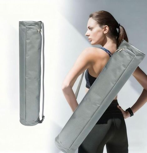 Yoga Mat Storage Bag with Adjustable Strap Water-proof Oxford Cloth Carrier for Travel & Gym (72x16x16cm, Grey) in Saudi Arabia