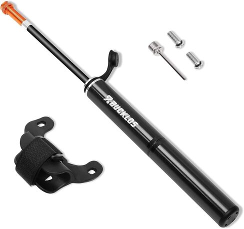 BUCKLOS Mini Bike Tire Pump with Gauge Portable Bicycle Hand Air Pump 160Psi Presta Schrader Valve Spring Air Pressure Gauge for Mountain Bike Road Bikes Balls Handheld Accessories Tool in Kuwait