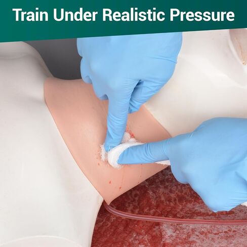 Wearable Neck Wound Packing Trainer Kit for Hemorrhage Control Training, Complete Bleeding Control Training Set for EMT, EMS, Tactical, Stop the Bleeding Simulator in Kuwait