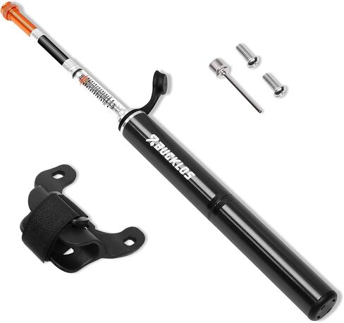 BUCKLOS Mini Bike Tire Pump with Gauge Portable Bicycle Hand Air Pump 160Psi Presta Schrader Valve Spring Air Pressure Gauge for Mountain Bike Road Bikes Balls Handheld Accessories Tool in Kuwait