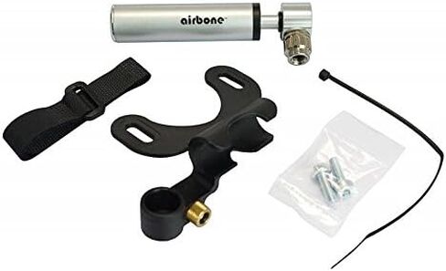 Airbone ZT702 Supernova Ultra-Compact Bicycle Pump for Schrader/Presta (9.9cm) Silver in Kuwait