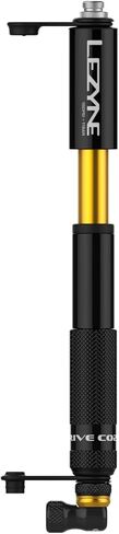 LEZYNE Pocket Drive CO2 Bike Hand Pump with CO2 Chuck - Presta & Schrader Compatible ABS Flex Hose, High-Pressure 160 PSI/11 Bar Aluminum Tire Inflator, Includes Bicycle Frame Mount, 16g Cartridge | co2-bike-pump-systems in Kuwait