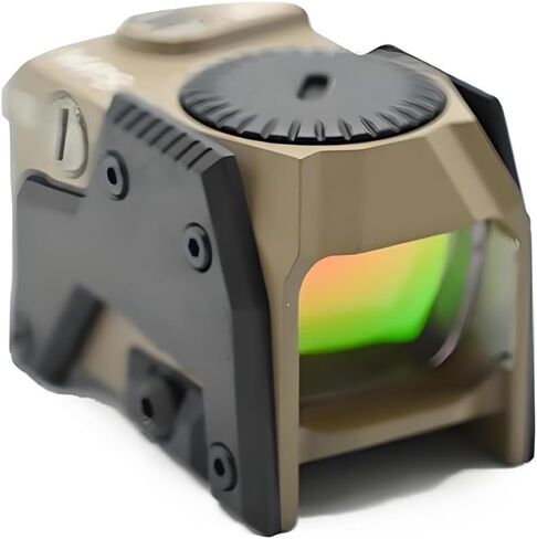 3.3 MOA Motion-Activated Mini Red Dot Compact Reflex Sight，FMC Lens Optics Scope，8 Day & 2 Night Brightness，with MOS/RMR Footprint Plates Base & 20mm Rail Riser Mount，Tan in Kuwait