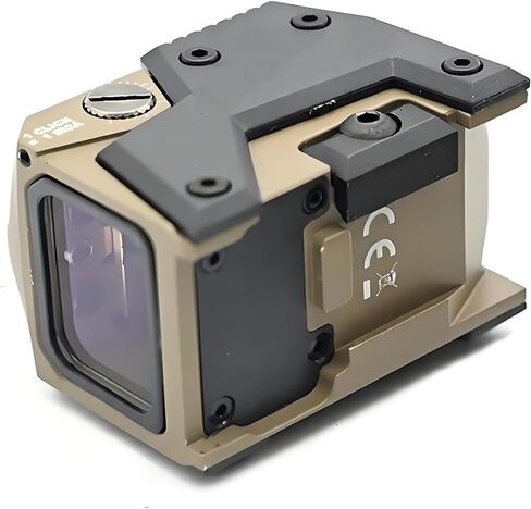 3.3 MOA Motion-Activated Mini Red Dot Compact Reflex Sight，FMC Lens Optics Scope，8 Day & 2 Night Brightness，with MOS/RMR Footprint Plates Base & 20mm Rail Riser Mount，Tan in Kuwait