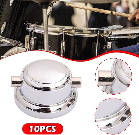 DYNWAVE Drum Lugs Drums Ears with Pads Double End Instrument Accessories Easy Installation Drum Set Hardware Accessories Replacement, 10 Set in Kuwait