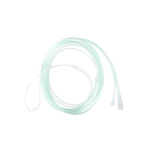 Dynarex 33194 Series EtCO2 Nasal Sampling Cannula, Pediatric, Male Luer, Universal, 7' Tube Length, Pack of 25 in Kuwait