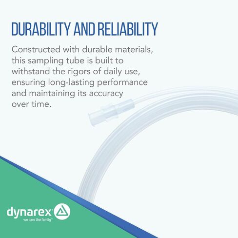 Dynarex 33082 Oxygen CO2 Sampling Line, Female/Female Connection, 3" Diameter, 7" Length, Pack of 25 in Kuwait