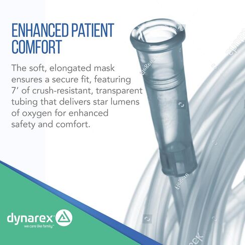 Dynarex 33082 Oxygen CO2 Sampling Line, Female/Female Connection, 3" Diameter, 7" Length, Pack of 25 in Kuwait