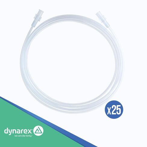 Dynarex 33082 Oxygen CO2 Sampling Line, Female/Female Connection, 3" Diameter, 7" Length, Pack of 25 in Kuwait