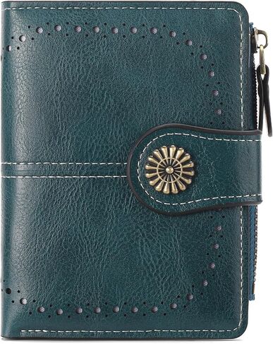 Wallet Women Large Leather RFID Blocking Bifold Multi Card Case with Zipper Pocke Phone Wristlet Purse in Saudi Arabia