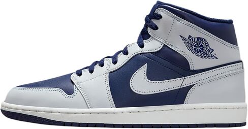 Air Jordan 1 Mid Men's Shoes (Blue Void/Summit White/Hot Lava/Pure Platinum) in Kuwait