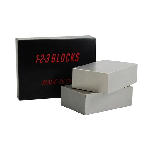 HFS(R) 1 Pair 123 Blocks - Ultra Precision .0002" Hardened Steel Without Holes in Kuwait