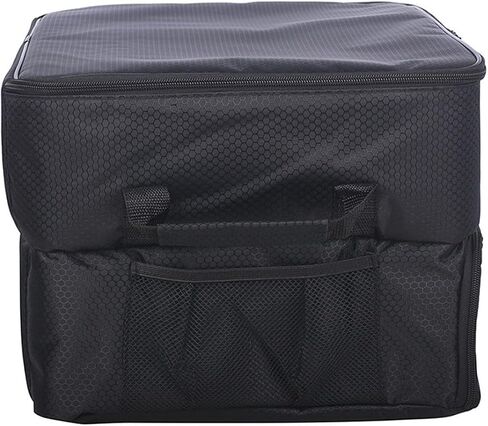 Golfer Trunk Organizer, Foldable 45x34x26cm Holds 2 Pairs Shoes 2 Outfits Gear Storage 4 Compartment Dual Layer for Car SUV Travel Tournament Trips in Kuwait