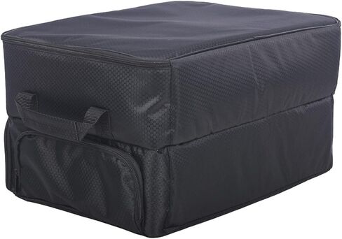 Golfer Trunk Organizer, Foldable 45x34x26cm Holds 2 Pairs Shoes 2 Outfits Gear Storage 4 Compartment Dual Layer for Car SUV Travel Tournament Trips in Kuwait