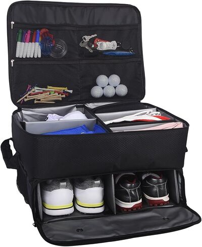 Golf Trunk Organizer, Foldable Portable Trunk Golf Organizer for Clothes Shoes Accessories in Kuwait