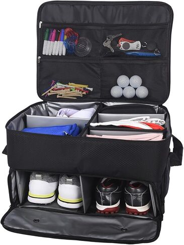 Golf Trunk Organizer, Foldable Portable Trunk Golf Organizer for Clothes Shoes Accessories in Kuwait