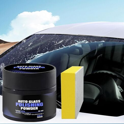 Car Glass Polishing Powder,Invisible Waterproof Restorer | Glass Repair Oil Film Polishing Powder - for Men Dad Husband Son Adults Family Truck SUV Windshield Window Mirror in Kuwait