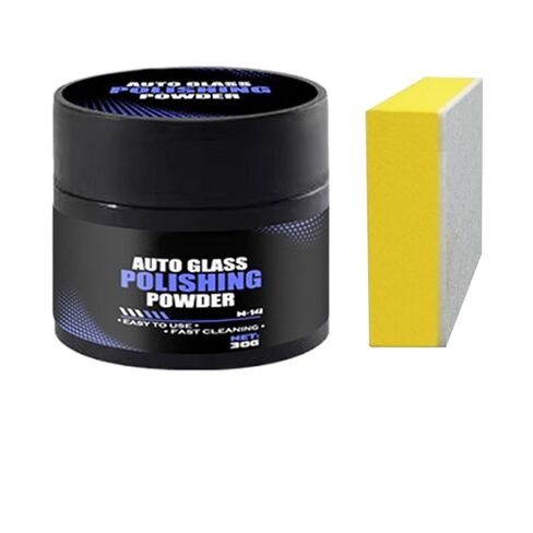 Car Glass Cleaning Powder | Waterproof Scratch Remover Restorer | Glass Repair Oil Film Polishing Powder,for Men Dad Husband Son Adults Family Truck SUV Windshield Window Mirror in Kuwait