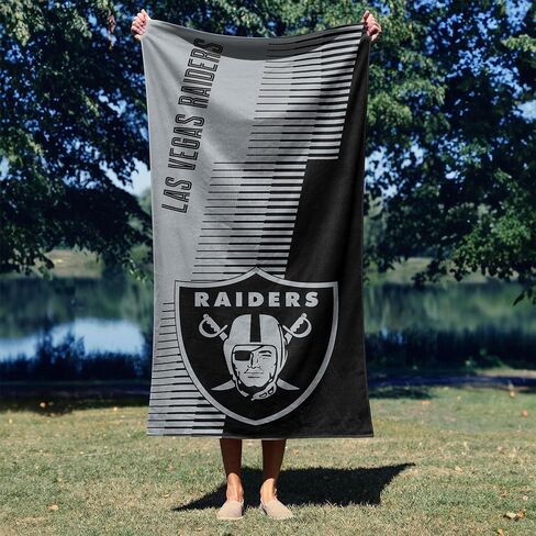 Northwest Las Vegas Raiders NFL Progression Jacquard Beach Towel 36 x 72 Inches in Kuwait
