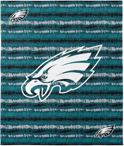 Northwest NFL Philadelphia Eagles Oversized Microfiber Beach Towel, 60 x 70 Inches – Quick Dry, Sand Resistant, Lightweight, Highly Absorbent, Shibori Design in Kuwait