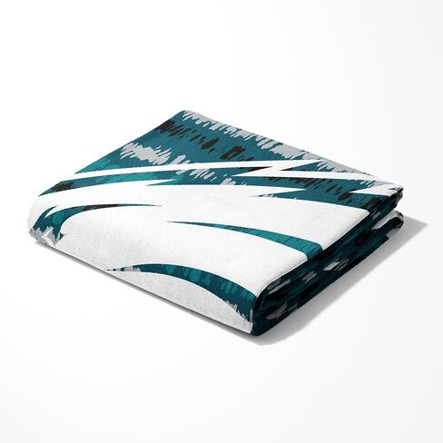 Northwest NFL Philadelphia Eagles Oversized Microfiber Beach Towel, 60 x 70 Inches – Quick Dry, Sand Resistant, Lightweight, Highly Absorbent, Shibori Design in Kuwait