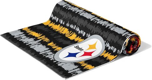 Northwest NFL Pittsburgh Steelers Oversized Microfiber Beach Towel, 60 x 70 Inches – Quick Dry, Sand Resistant, Lightweight, Highly Absorbent, Shibori Design in Kuwait