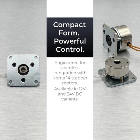 35mm NEMA 14 Stepper Motor Electromagnetic Spring Brake, 12V 24V DC, Power Off Brake, 3.5mm Round Hole, 34x34mm Flange (12, Volts) | stepper Motor Electromagnetic Spring Brake Motor power off brake clamping Shaft Hole 35mm Stepper Motor in Saudi Arabia