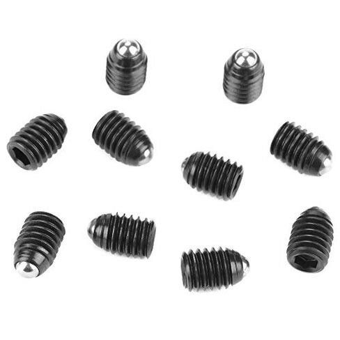 10pcs M6 Screw Thread Ball Plunger Hex Socket Spring Plunger Ball Carbon Steel Ball Spring Plungers Set (M6X8) in Saudi Arabia