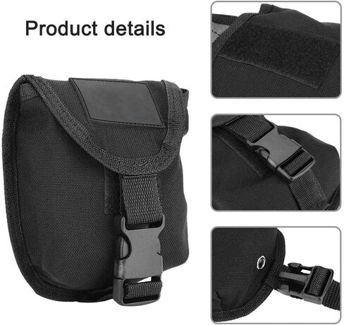 VBESTLIFE 2Kg/3Kg Diving Weight Pocket Replacement Dive Trim Counter Weight Belt Pouch with Quick Release Buckle (Red, Black)(Black 2Kg) in Saudi Arabia