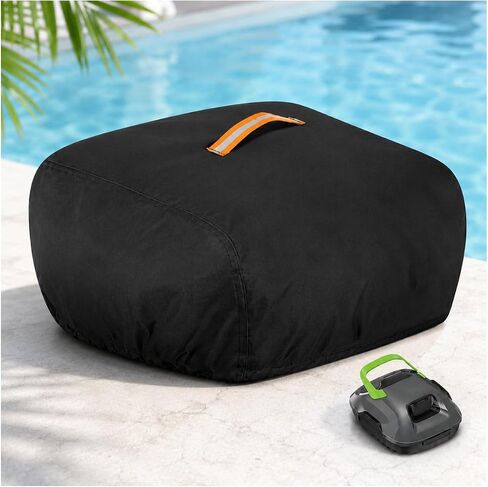 600D Robotic Pool Cleaner Cover for WYBOT C1 2023-2026 | All Weather Windproof Waterproof Dustproof Protective Cover with Adjustable Drawstring Reflective Top Handle in Kuwait