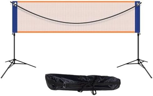 Badminton Net Stand Portable,Freestanding Badminton Posts,Indoor Outdoor Volleyball Poles,with Net and Backpack,Athletic Training Equipment for Ballpark Beach Drive (One Color Leng in Kuwait