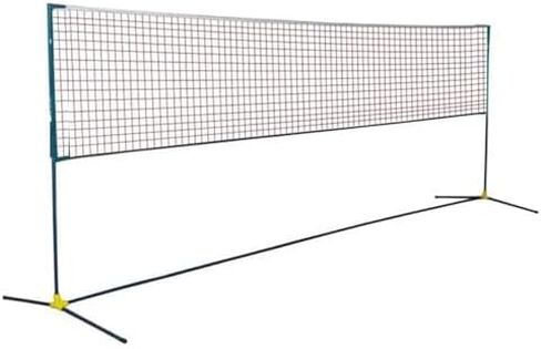 Badminton Net Stand Portable,Badminton Volleyball Combi Posts,Indoor Outdoor Volleyball Poles,Sports Training Equipment for Ballpark Beach Drive (One Color Length 610cm) in Kuwait