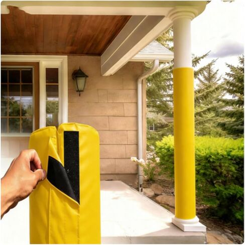 Self-Adhesive Round Column Wrap Padding - Basement Pole & Playground Post Safety Pad for Enhanced Protection, Stability, and Comfort in Courts and Outdoor Areas in Kuwait